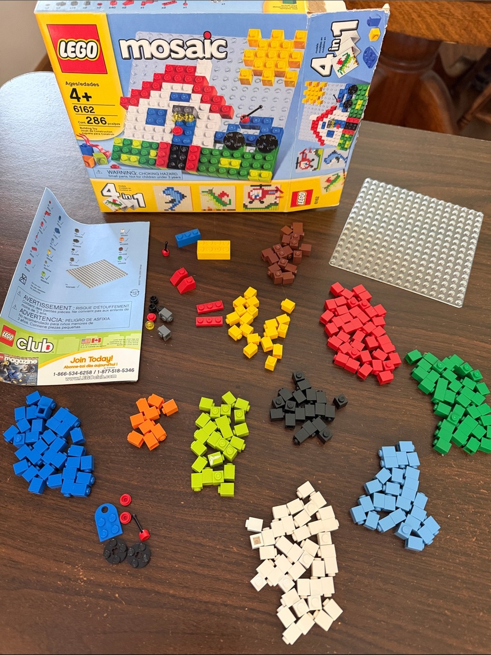LEGO Creator Mosaic 4-in-1 Building Fun Set 6162 COMPLETE Vintage 2007